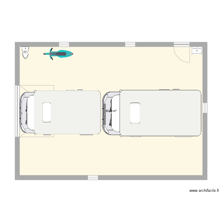 hangar. Plan de 0 pièce et 0 m2