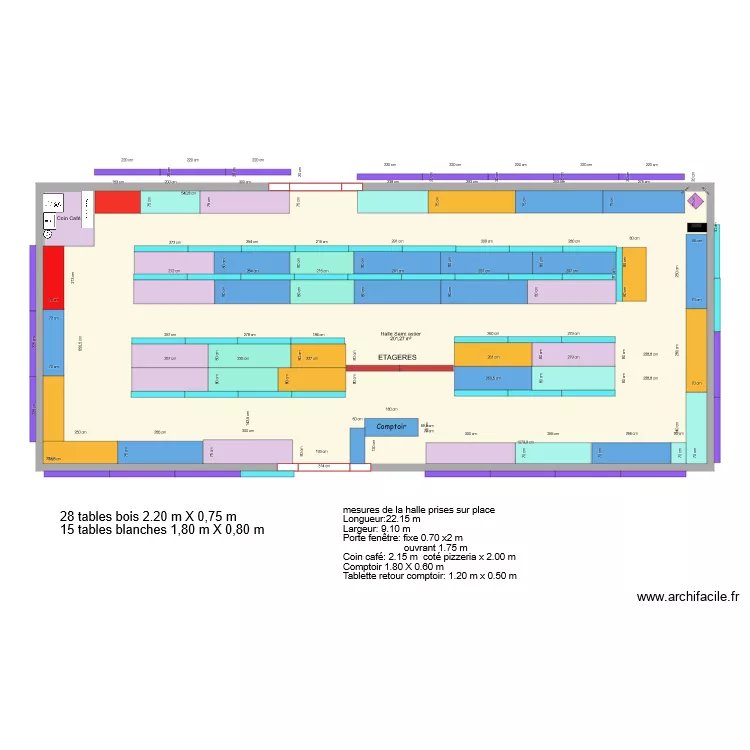 2022 Halle Saint Astier plan essai 1. Plan de 