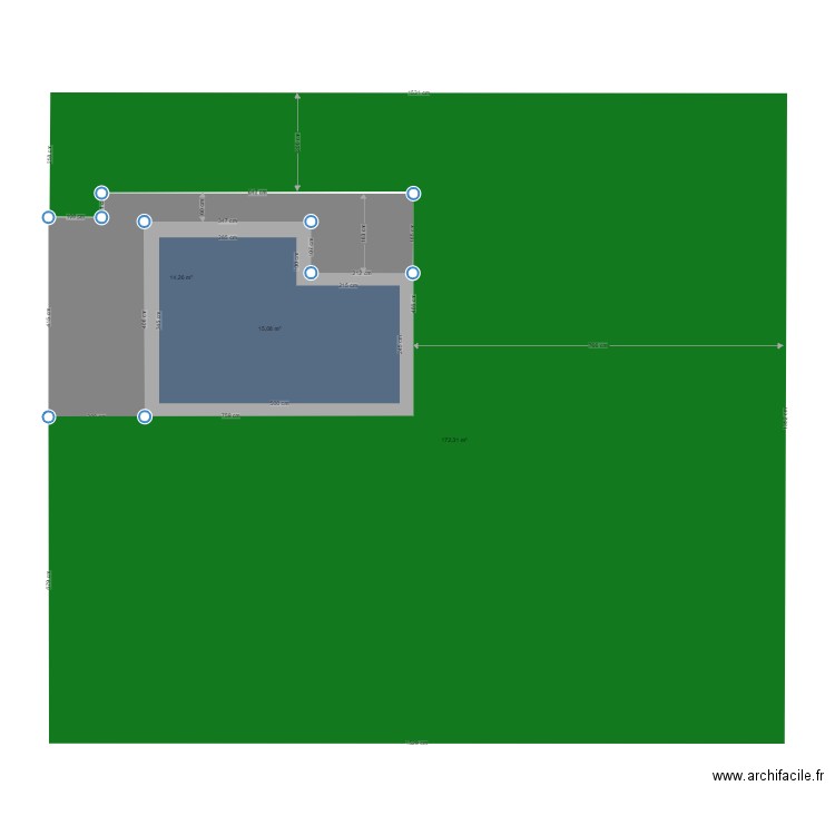 terrain gazon. Plan de 0 pièce et 0 m2