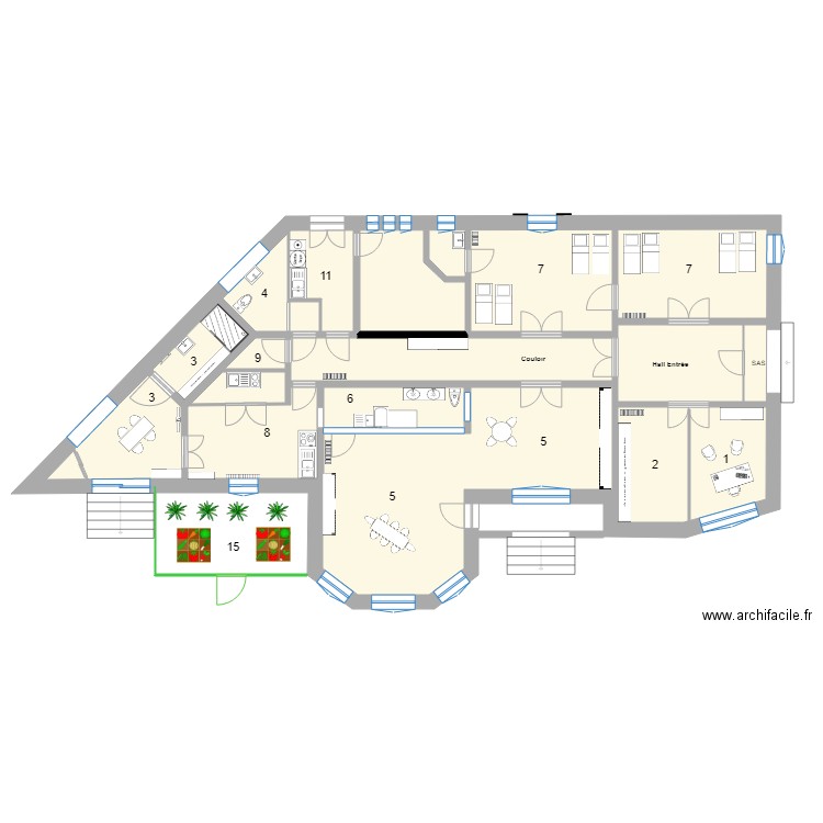 CRECHE PLAN BATISSE C MODIFICATION HANDICAPE 2. Plan de 0 pièce et 0 m2