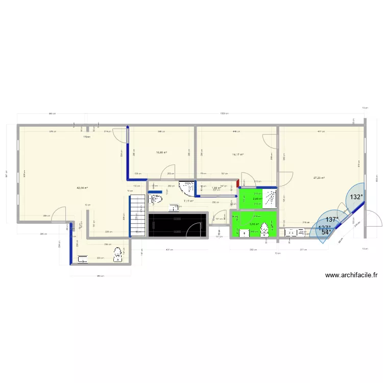 pontiac  final  sans les mur . Plan de 