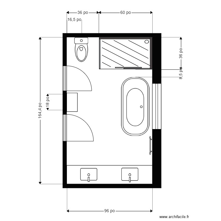 boucher. Plan de 0 pièce et 0 m2