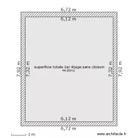 superficie 1er &eacute;tage