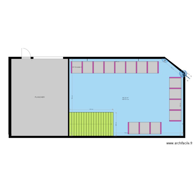 depot. Plan de 0 pièce et 0 m2