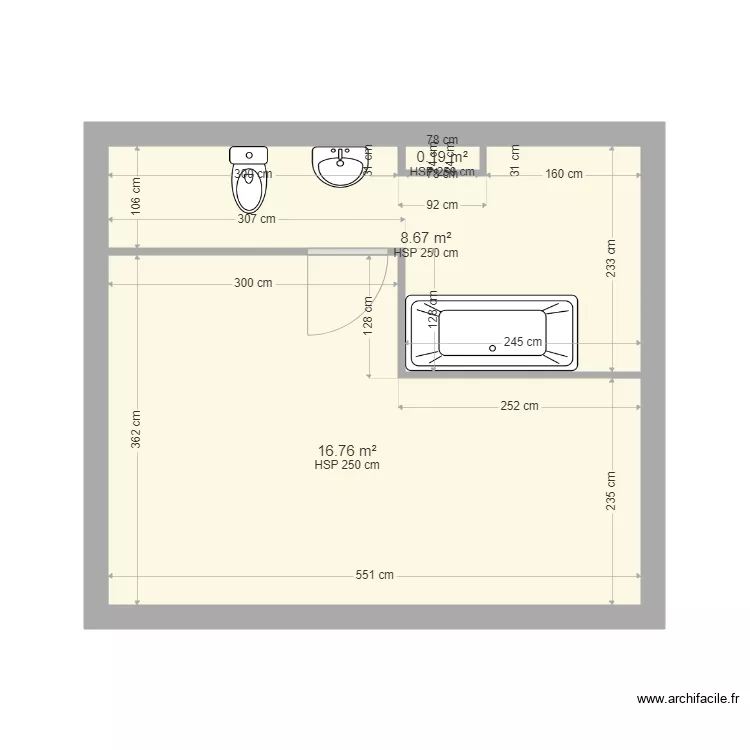 delaforge grenier. Plan de 