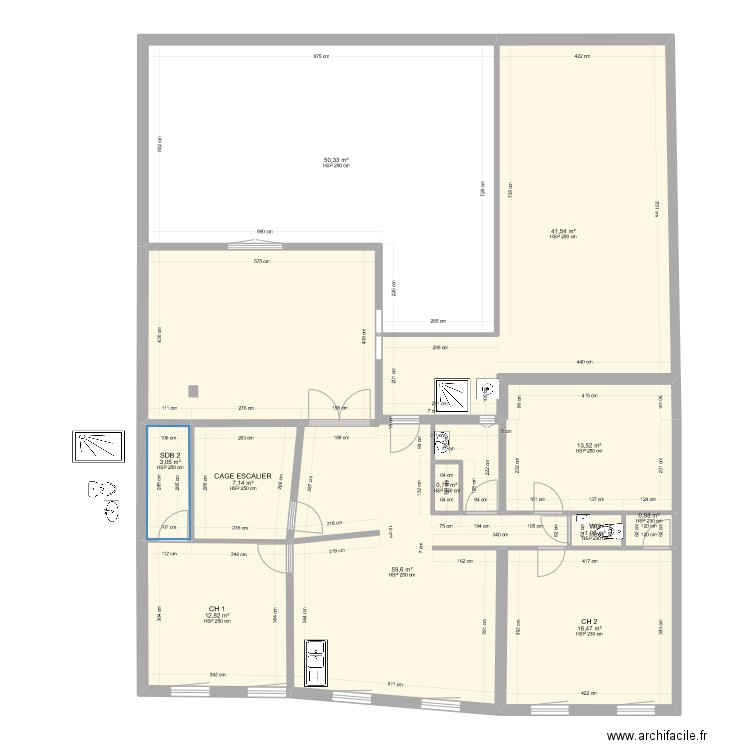 LIBERTE 1ER 230421. Plan de 11 pièces et 207 m2