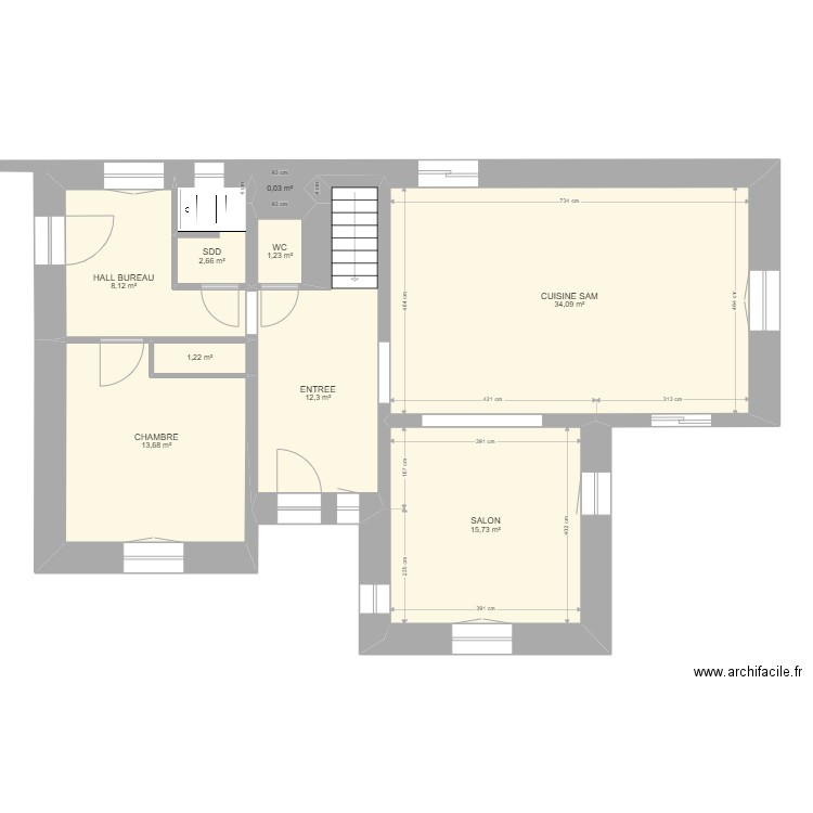 Maison Méthamis Rez CH SOL. Plan de 20 pièces et 198 m2