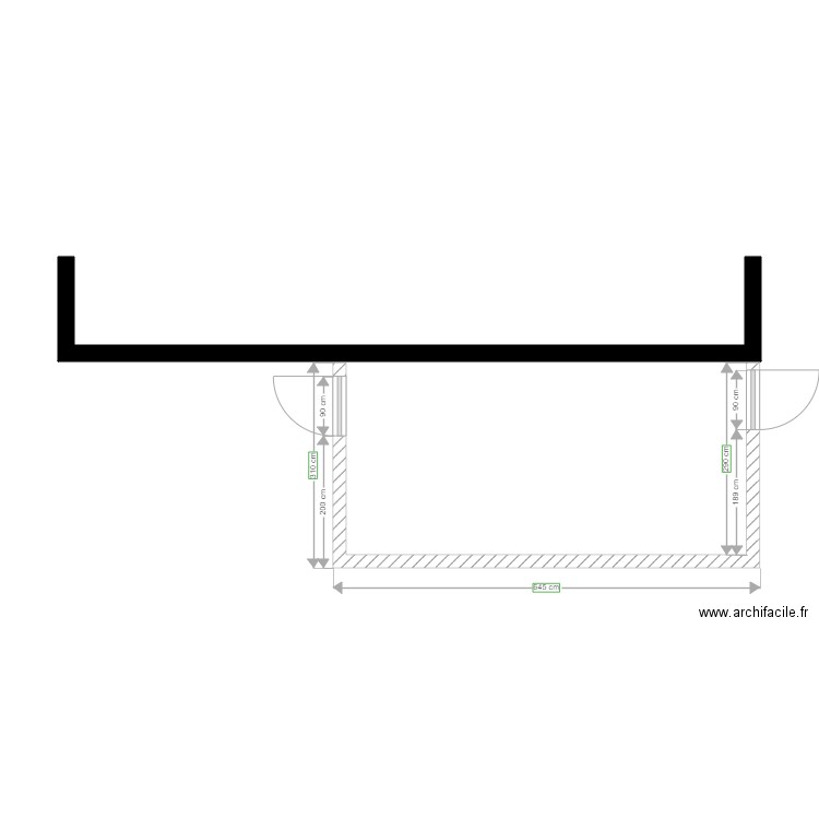 Masse. Plan de 0 pièce et 0 m2