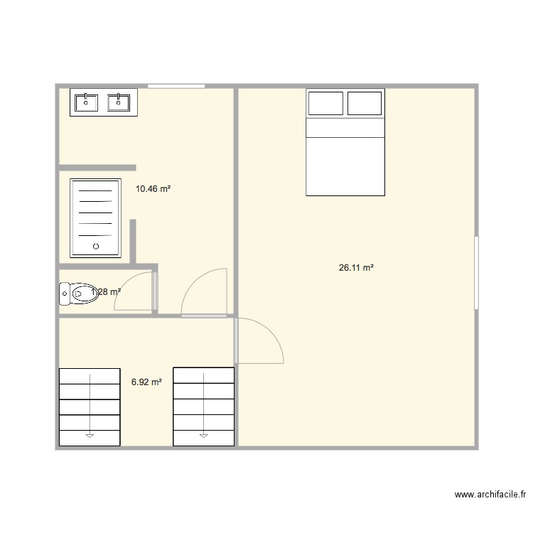 Doussac Enfants Etage Droit. Plan de 0 pièce et 0 m2