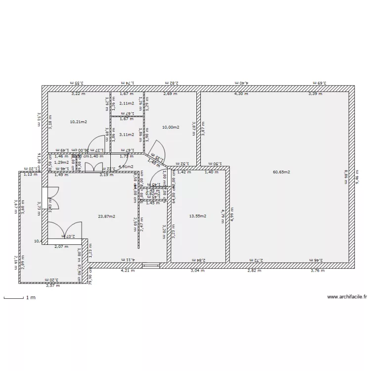 miribel base rdc t3 1 niveau. Plan de 