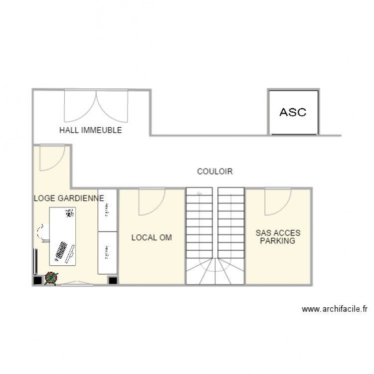 LOGE VINCENNES 2. Plan de 0 pièce et 0 m2