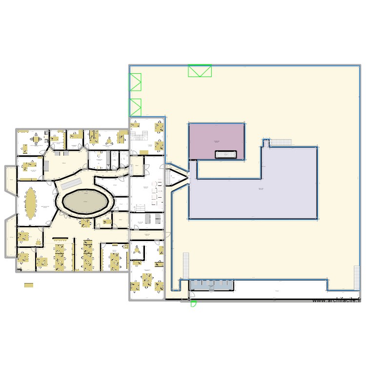 VOLTA R+1 3. Plan de 40 pièces et 2255 m2