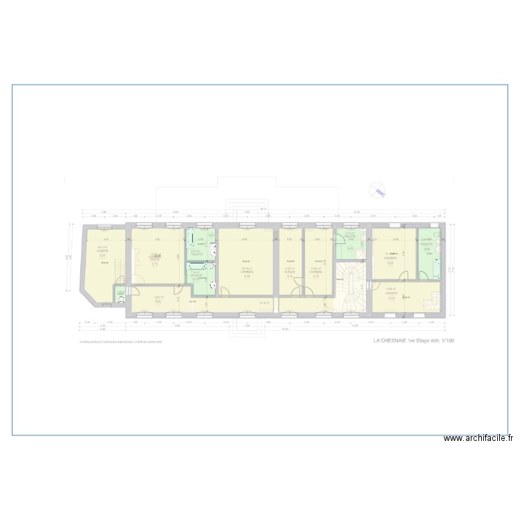 Chateau Chesnaie Etage 1. Plan de 0 pièce et 0 m2