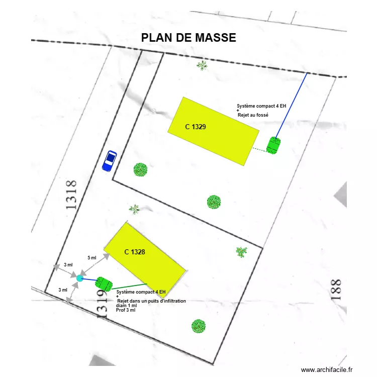 Brossais. Plan de 