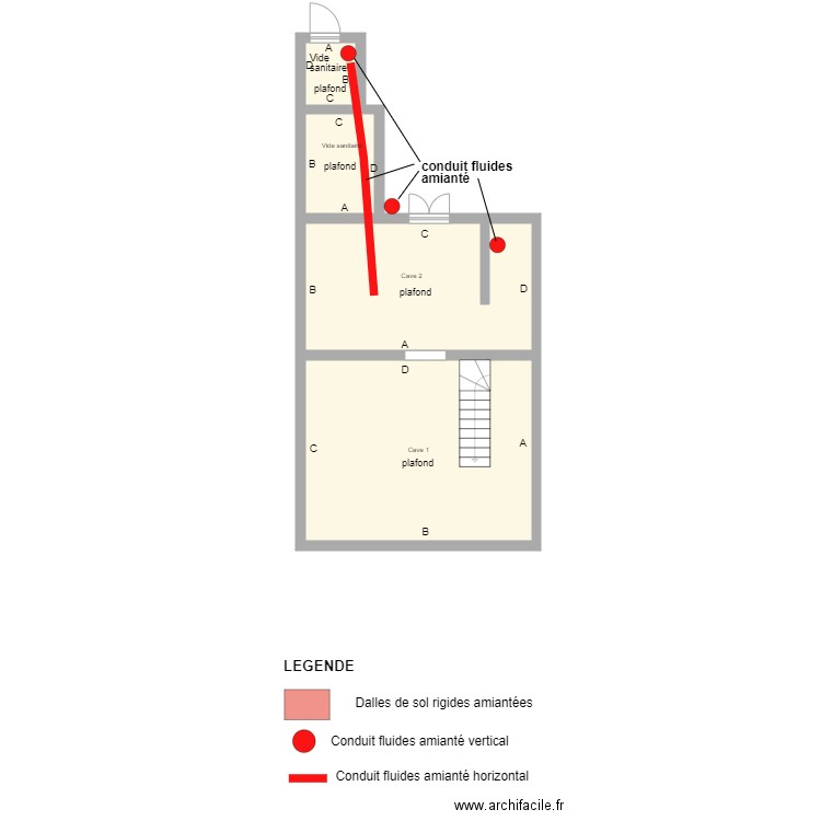 Sous sol logement 1. Plan de 0 pièce et 0 m2