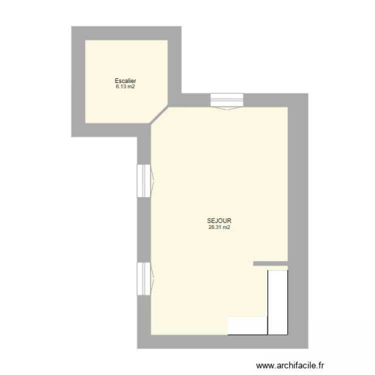 mariol app5 sejour. Plan de 