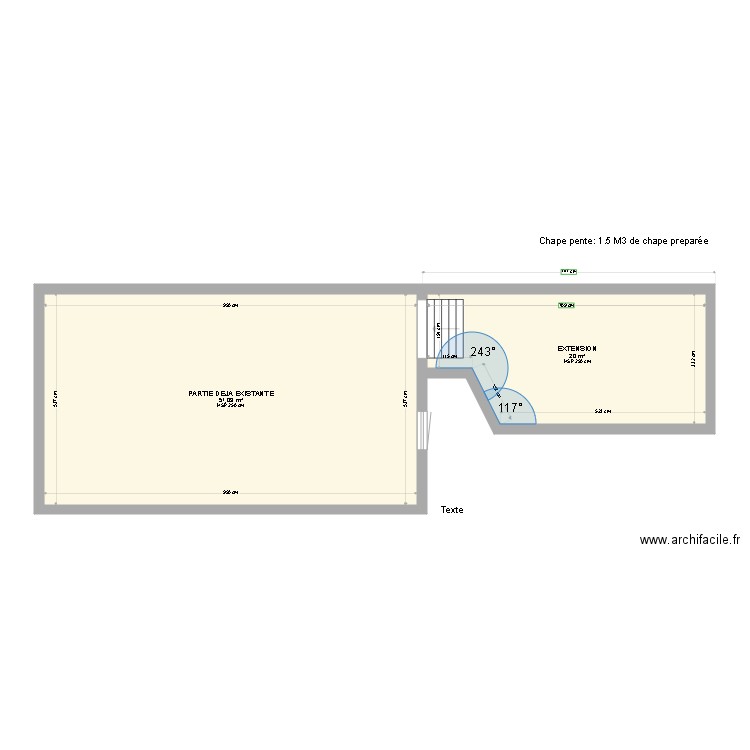 PROJET EXTENSION final. Plan de 0 pièce et 0 m2