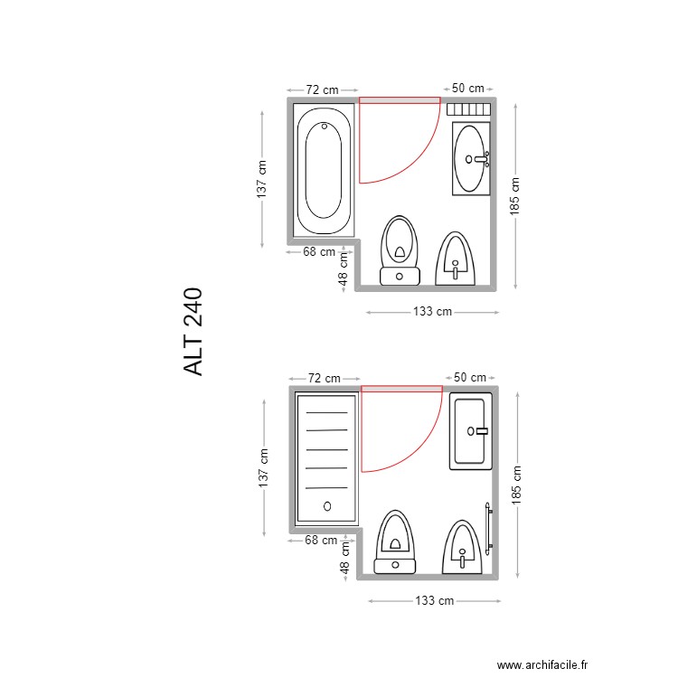 JOSEFA. Plan de 2 pièces et 7 m2