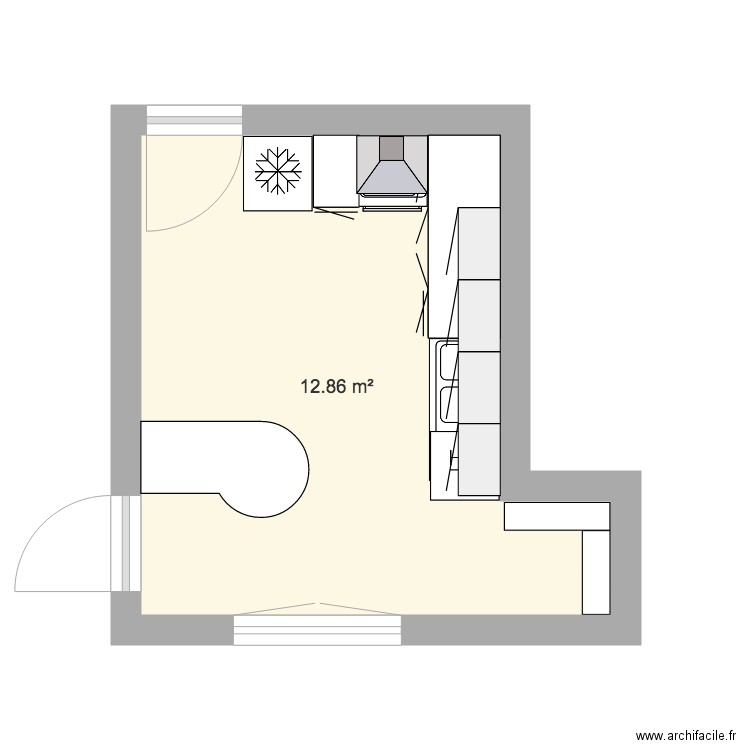 cuisine test. Plan de 0 pièce et 0 m2