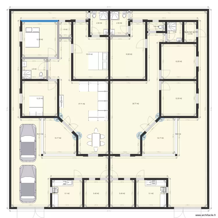 Villa A Louer MimosaType v20170217 Renew. Plan de 0 pièce et 0 m2