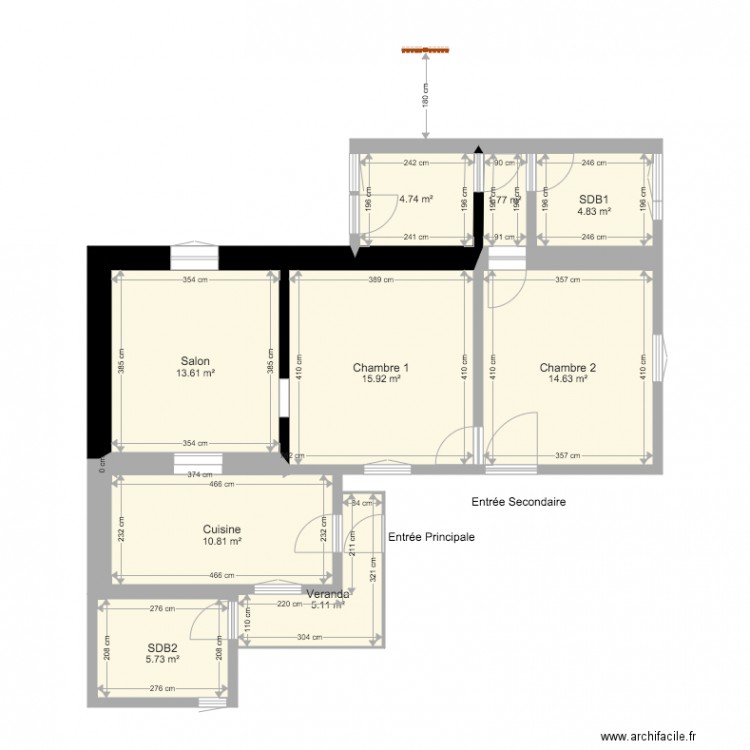 Planbase. Plan de 0 pièce et 0 m2