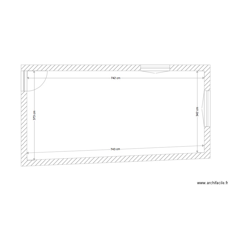 STUDIO JARDIN vide. Plan de 0 pièce et 0 m2