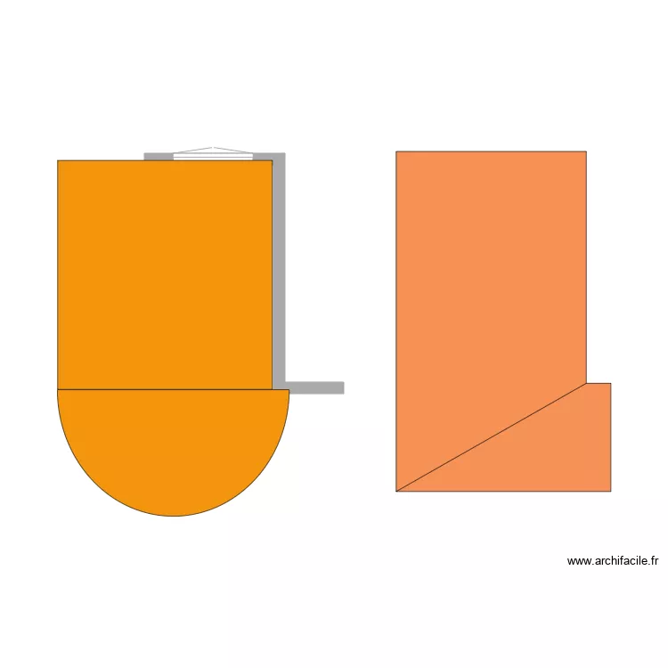 Terrasse Couverte. Plan de 