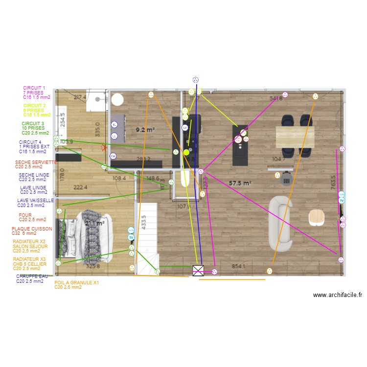 PLAN RDC PRISE. Plan de 0 pièce et 0 m2