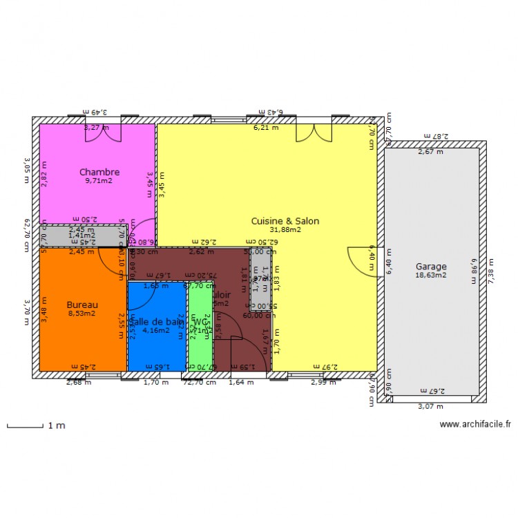 Aury . Plan de 0 pièce et 0 m2