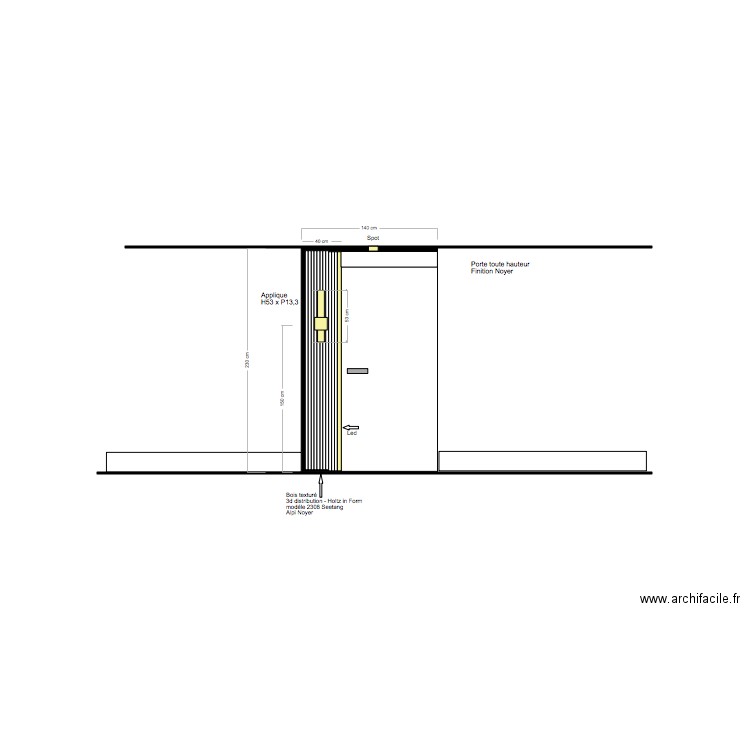 Portes Chambres. Plan de 0 pièce et 0 m2