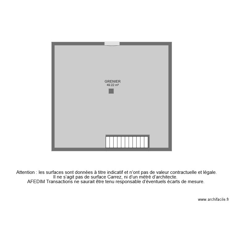 BI 6192 GRENIER. Plan de 0 pièce et 0 m2