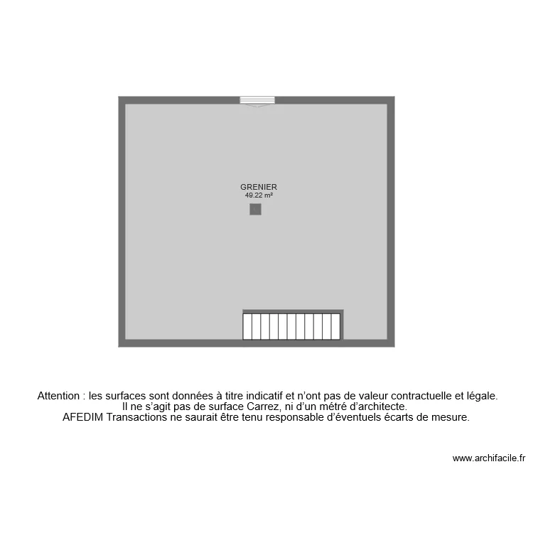 BI 6192 GRENIER. Plan de 