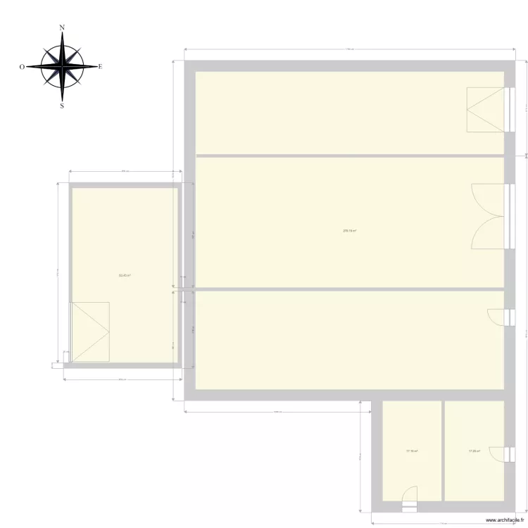 maison neuve Nord. Plan de 