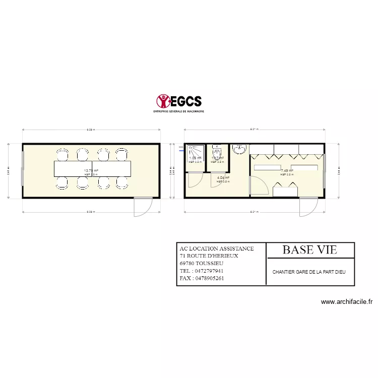 Egcs  Etude. Plan de 