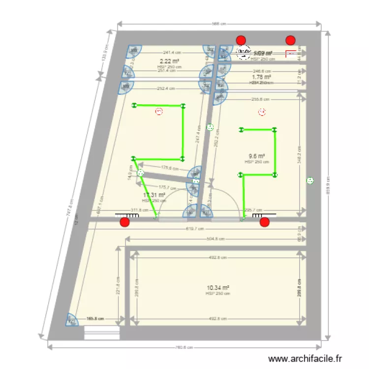 Appartement 2 Combles. Plan de Appartement 2 Combles. Plan de