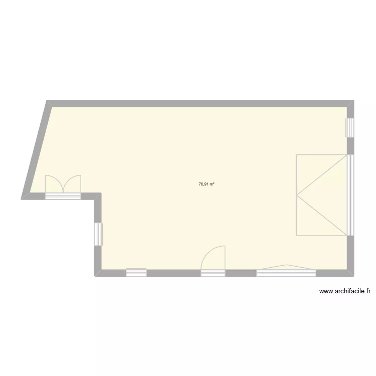 PLAN DE MASSE GARAGE. Plan de 1 Pièce et 71 m²