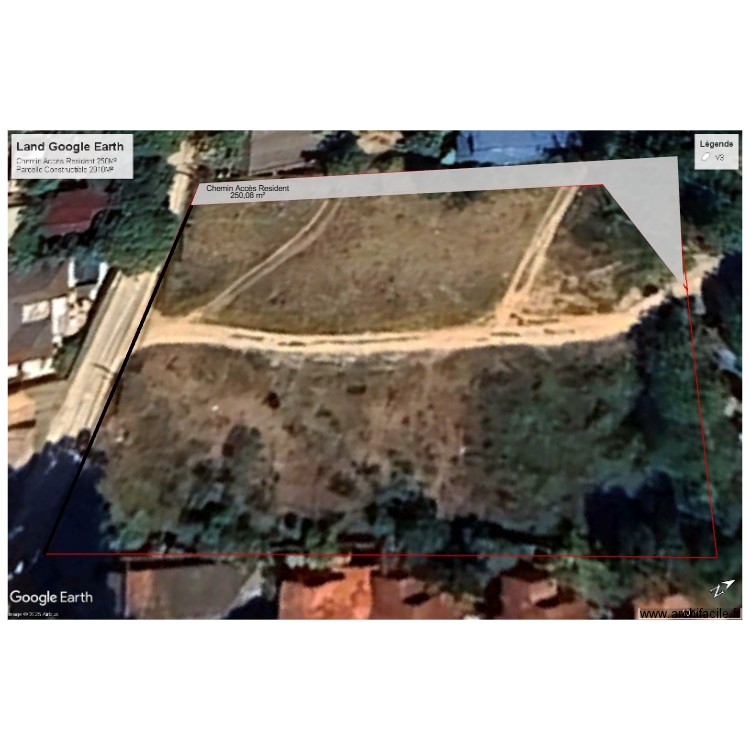 Land ParcelleV3 bis. Plan de 0 pièce et 0 m2