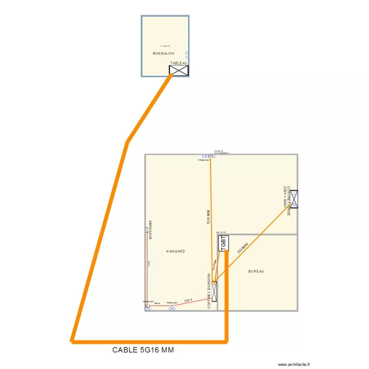 HANGARD LOCAMOD LE TEICH. Plan de HANGARD LOCAMOD LE TEICH. Plan de