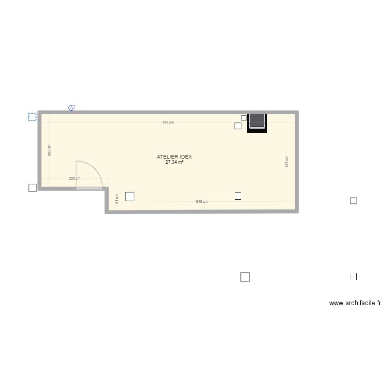 ATELIER IDEX. Plan de 1 pièce et 27 m2