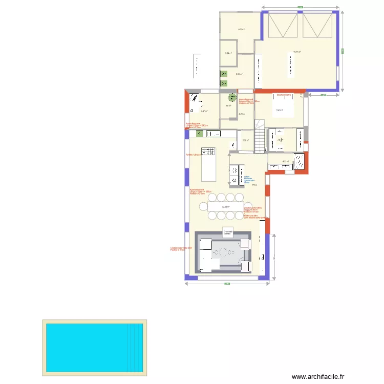 Ayes 7. Plan de 