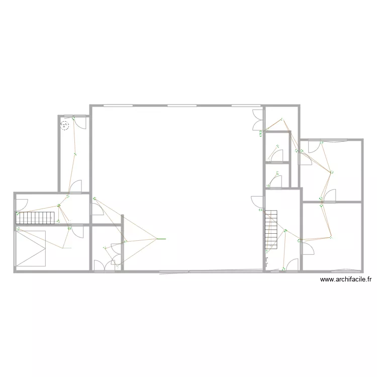 Eglise protestante de Nimy. Plan de 