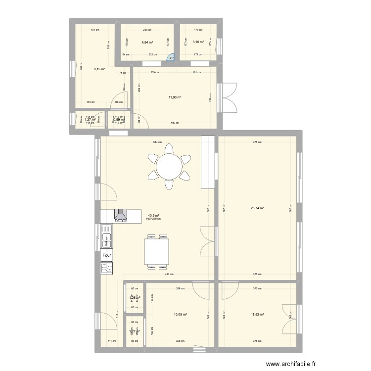 Maison BNS 2. Plan de 12 pièces et 122 m2