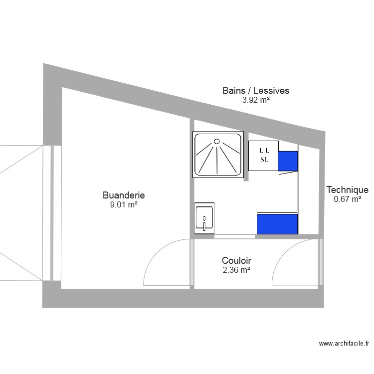 Garage v3. Plan de 0 pièce et 0 m2