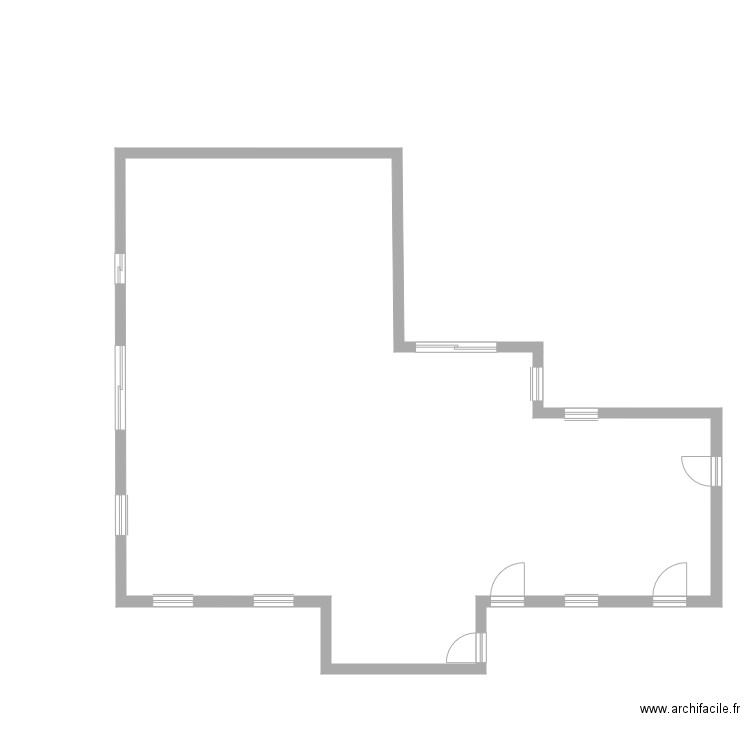 1 surfaces étages nus 10 05. Plan de 0 pièce et 0 m2