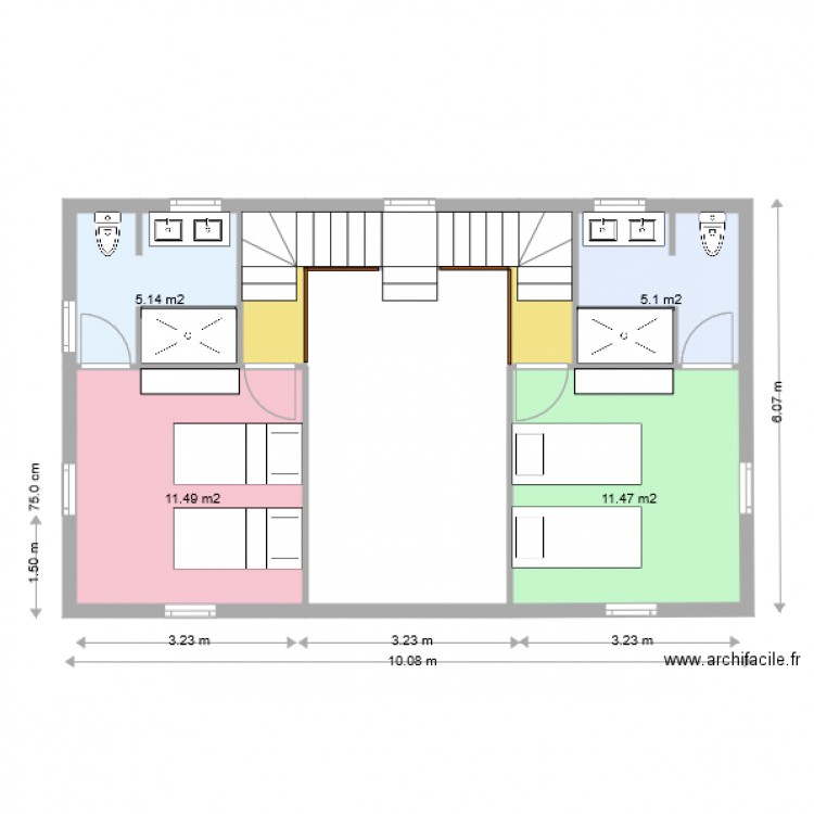 Hangar Etage Projet 1. Plan de 0 pièce et 0 m2