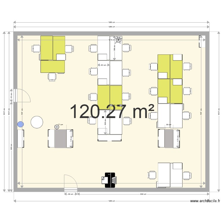 BUREAU P3 120m2  A. Plan de 0 pièce et 0 m2