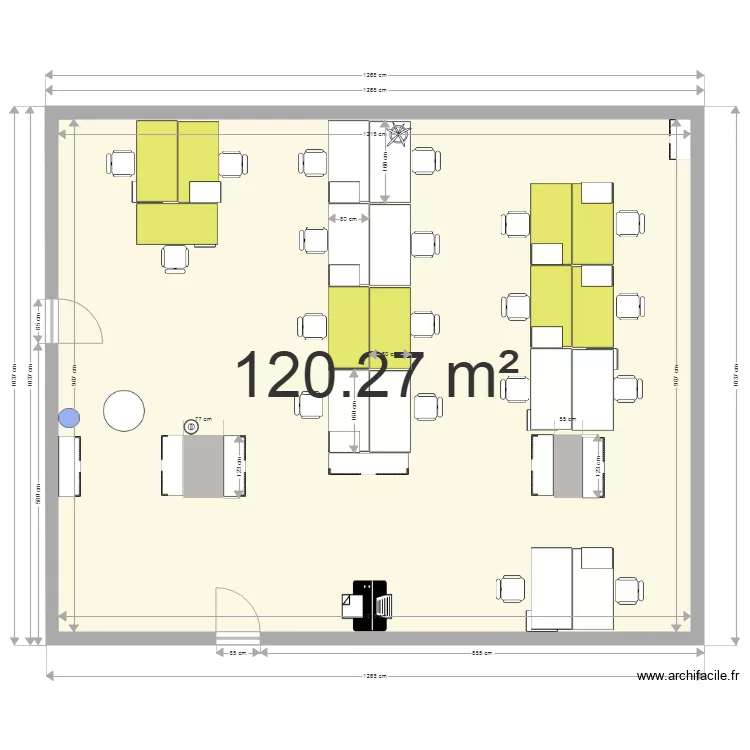 BUREAU P3 120m2  A. Plan de 