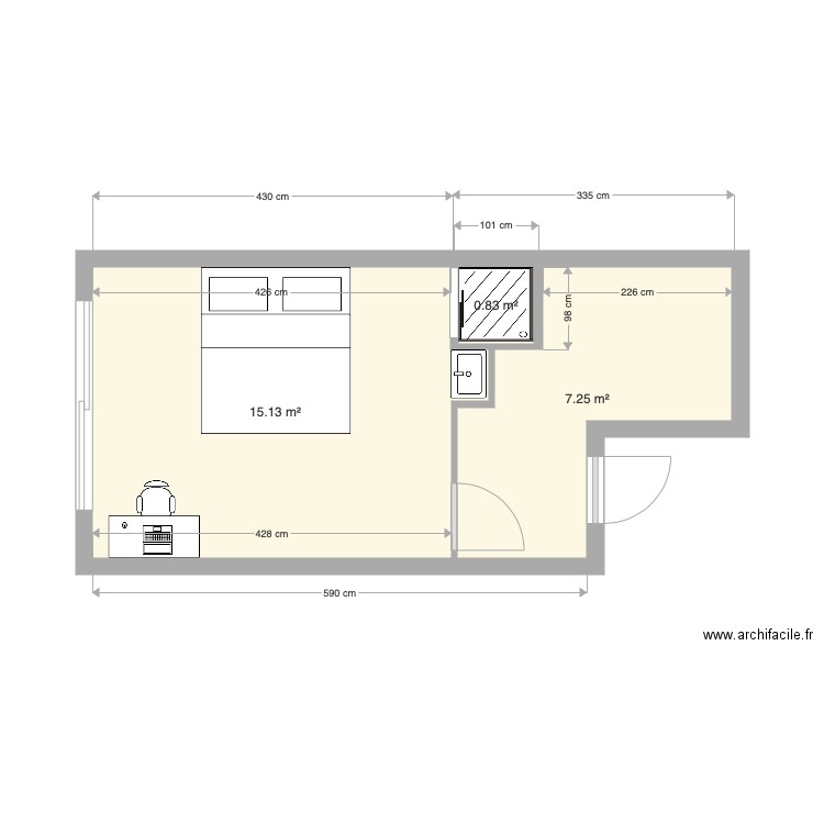 david. Plan de 0 pièce et 0 m2