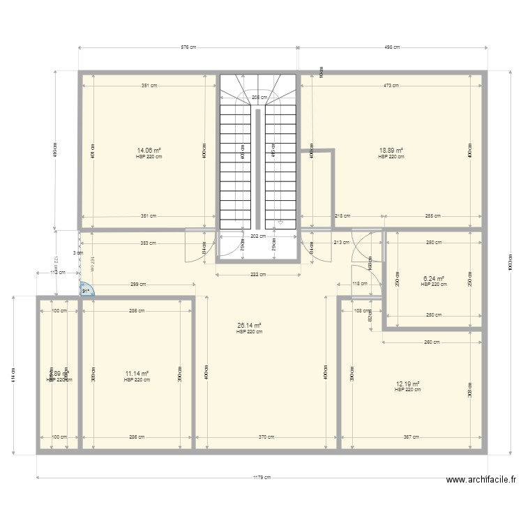 1 Etage. Plan de 0 pièce et 0 m2