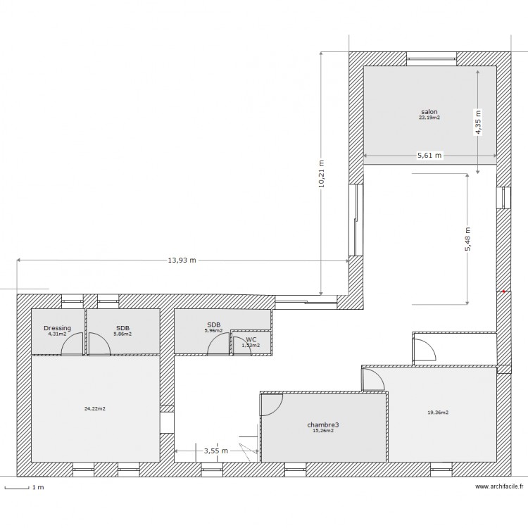 etage projet la goutelle2. Plan de 0 pièce et 0 m2